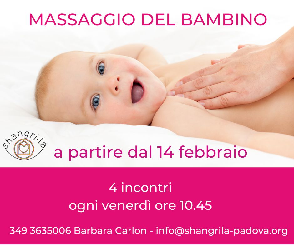 MASSAGGIO AYURVEDICO DEL BAMBINO - da venerdi' 14 febbraio